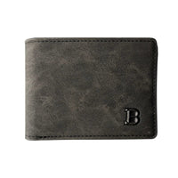 Men's Slim PU Leather Wallet – Compact Bifold