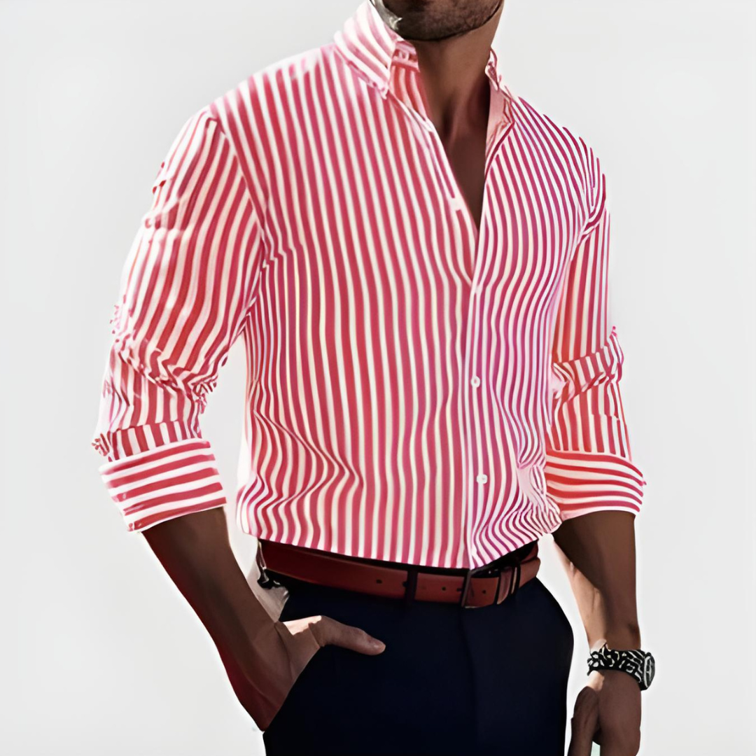 Men's Striped Shirt – Refined Classic Fit
