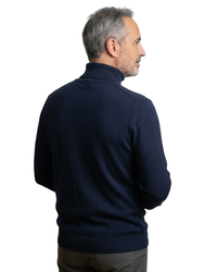 Men's 100% Cashmere Turtleneck – Refined Modern Fit