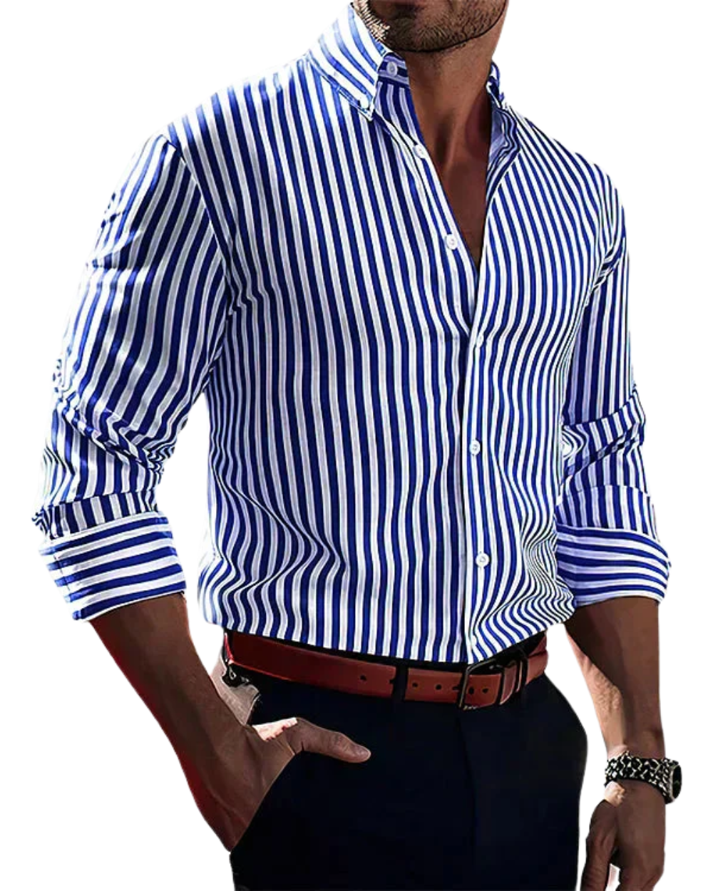 Men's Striped Shirt – Refined Classic Fit