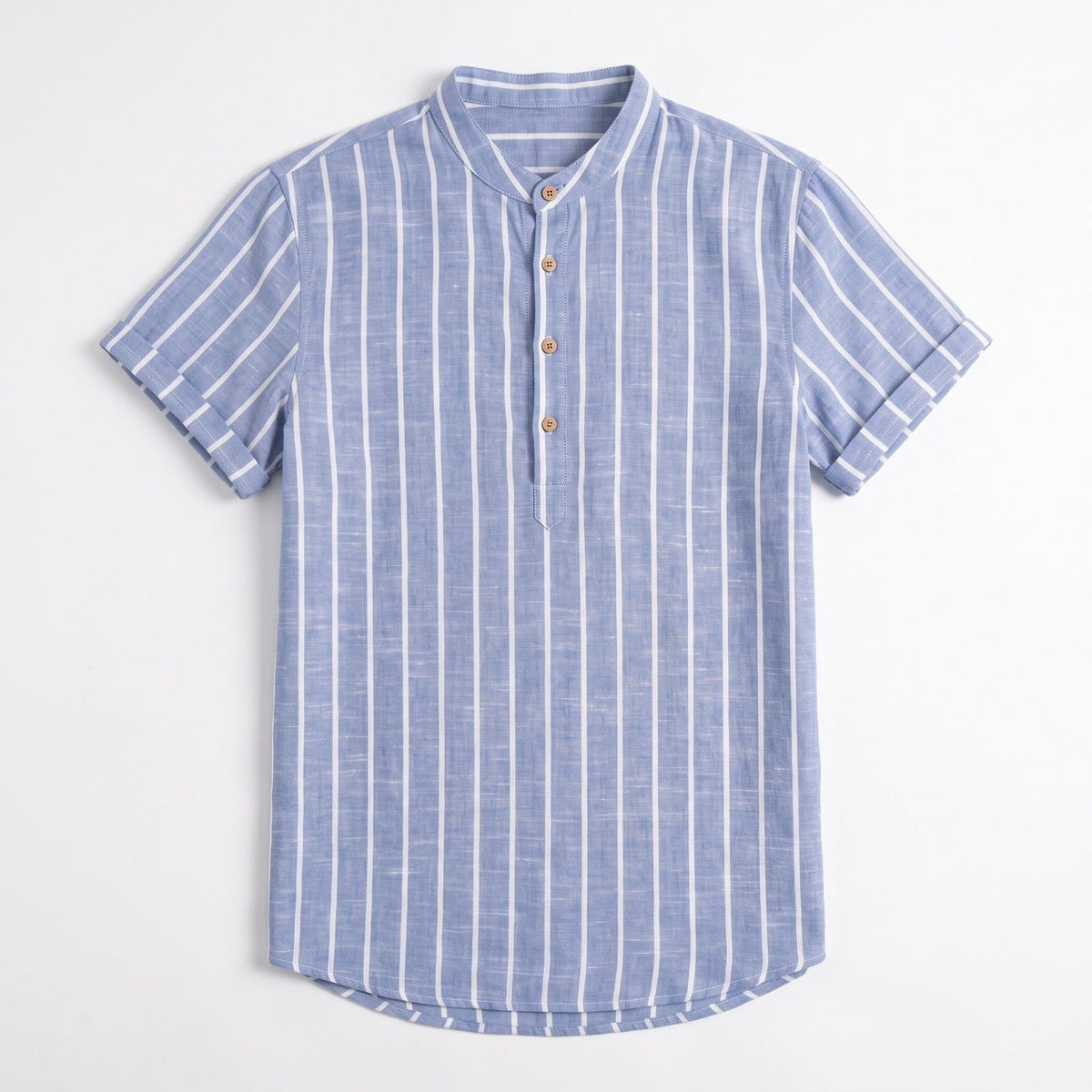 Men's Striped Shirt & Linen Trousers Set – Relaxed Fit