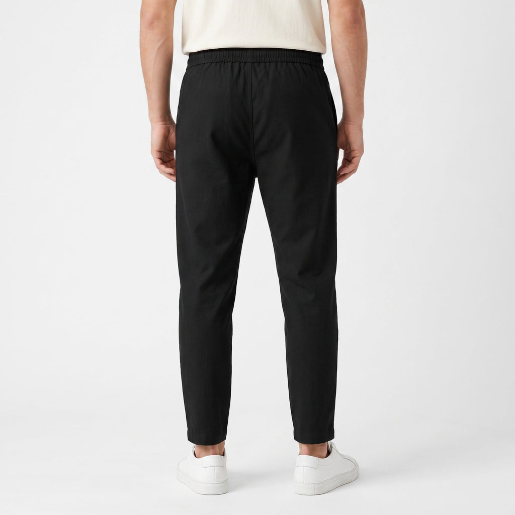Men's Lightweight Cotton-Blend Trousers – Adjustable Waist