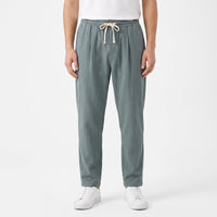 Men's Lightweight Cotton-Blend Trousers – Adjustable Waist