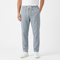 Men's Lightweight Cotton-Blend Trousers – Adjustable Waist