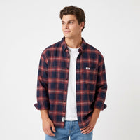 Men's Cotton Plaid Shirt – Retro Casual Fit