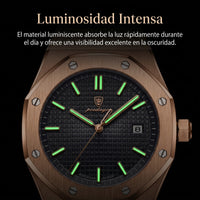 Men's Stainless Steel Watch – Octagonal Bezel & 3 Bar Water Resistance