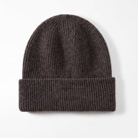 Men's Sheep-Wool Beanie – Warm Rib-Knit Design