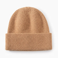 Men's Sheep-Wool Beanie – Warm Rib-Knit Design