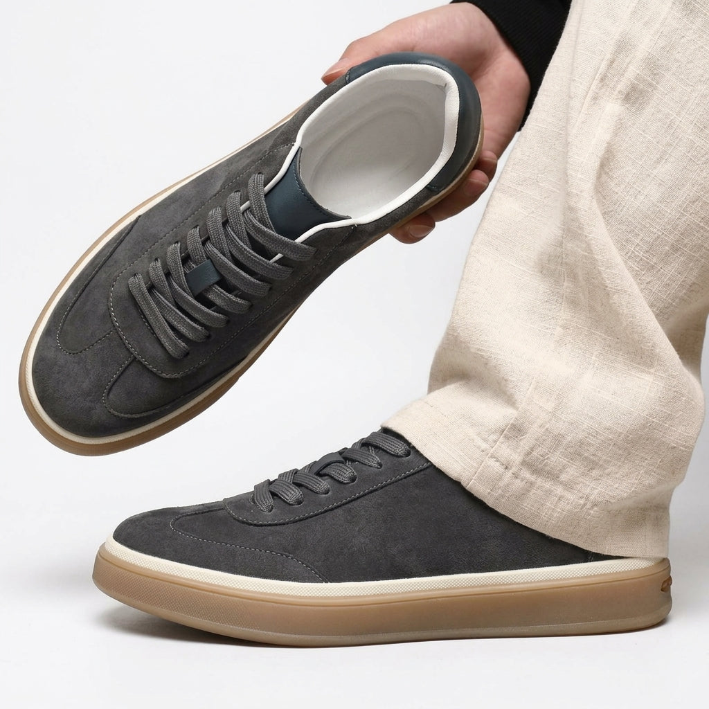 Men's Suede Sneakers – Casual Low-Profile Design