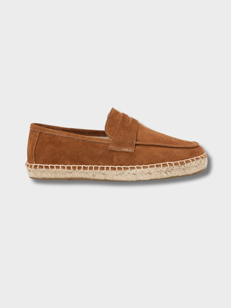 Men's Suede Penny Loafers – Artisanal Jute Sole