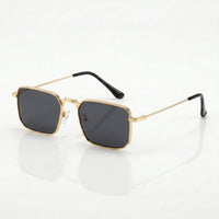 Men's Square Sunglasses – Retro Metal-Finish Design