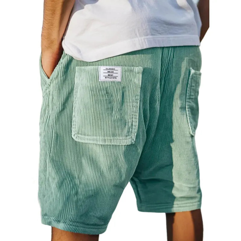Men's Micro-Corduroy Shorts – Relaxed Structured Fit