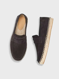 Men's Suede Penny Loafers – Artisanal Jute Sole