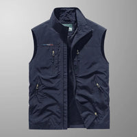 Men's Multi-Pocket Travel Vest – Lightweight & Breathable