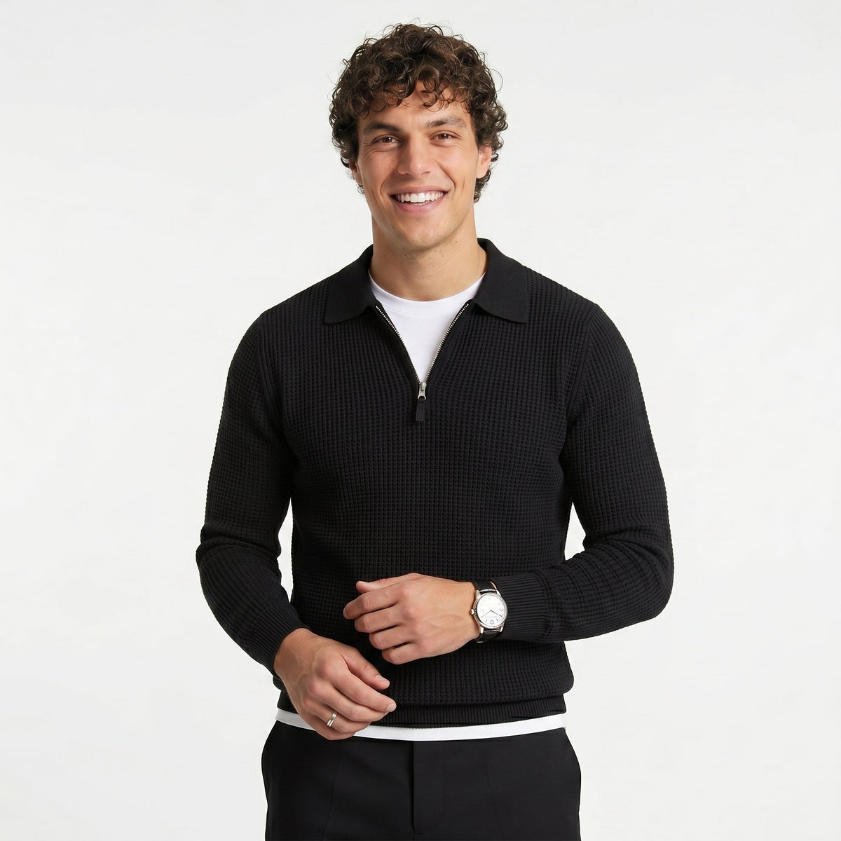 Men's Minimalist Sweater – Relaxed Lightweight Fit
