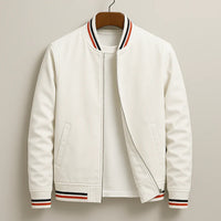 Men's Cotton-Blend Bomber Jacket – Zip Front