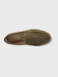 Men's Suede Penny Loafers – Artisanal Jute Sole