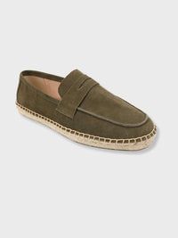 Men's Suede Penny Loafers – Artisanal Jute Sole