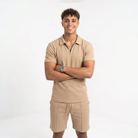 Men's Polo Shirt & Shorts Set – Lightweight Summer Fit