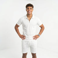 Men's Polo Shirt & Shorts Set – Lightweight Summer Fit