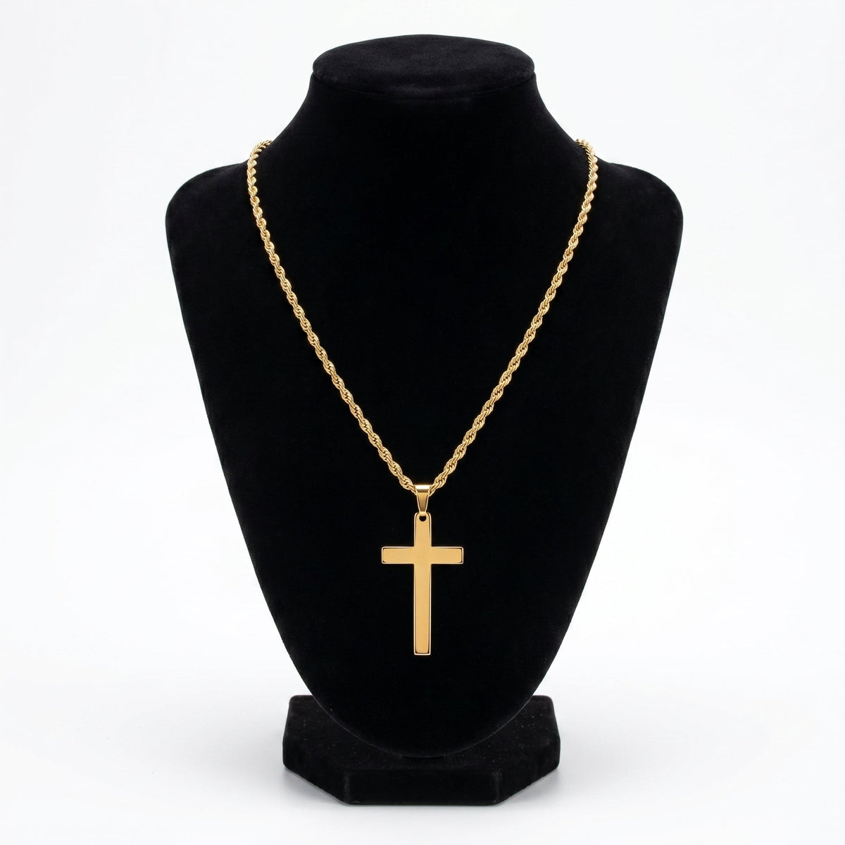 Men's Cross Necklace – Titanium Steel Construction