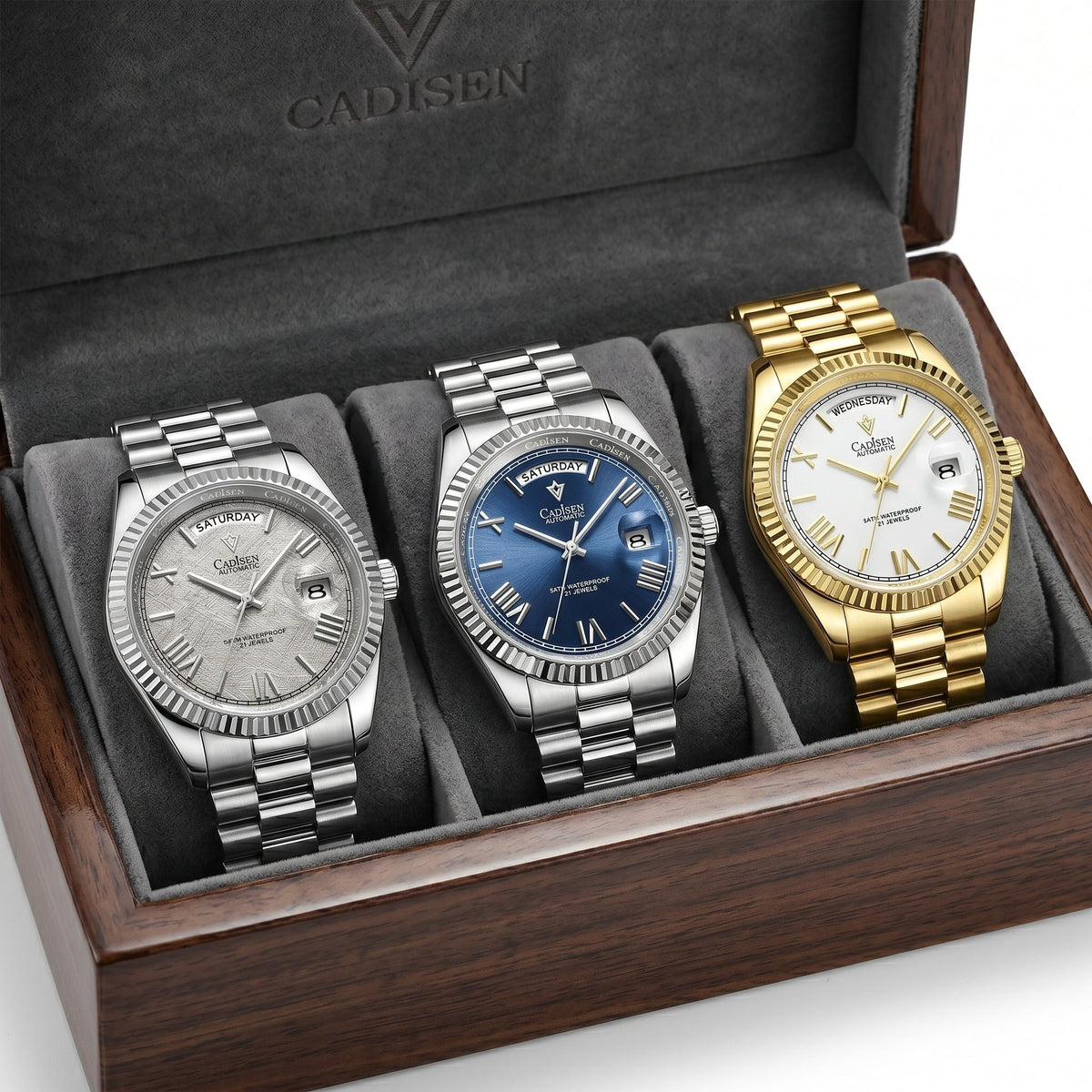 Men's Automatic Watch – Sapphire Crystal & 100 m Water Resistance