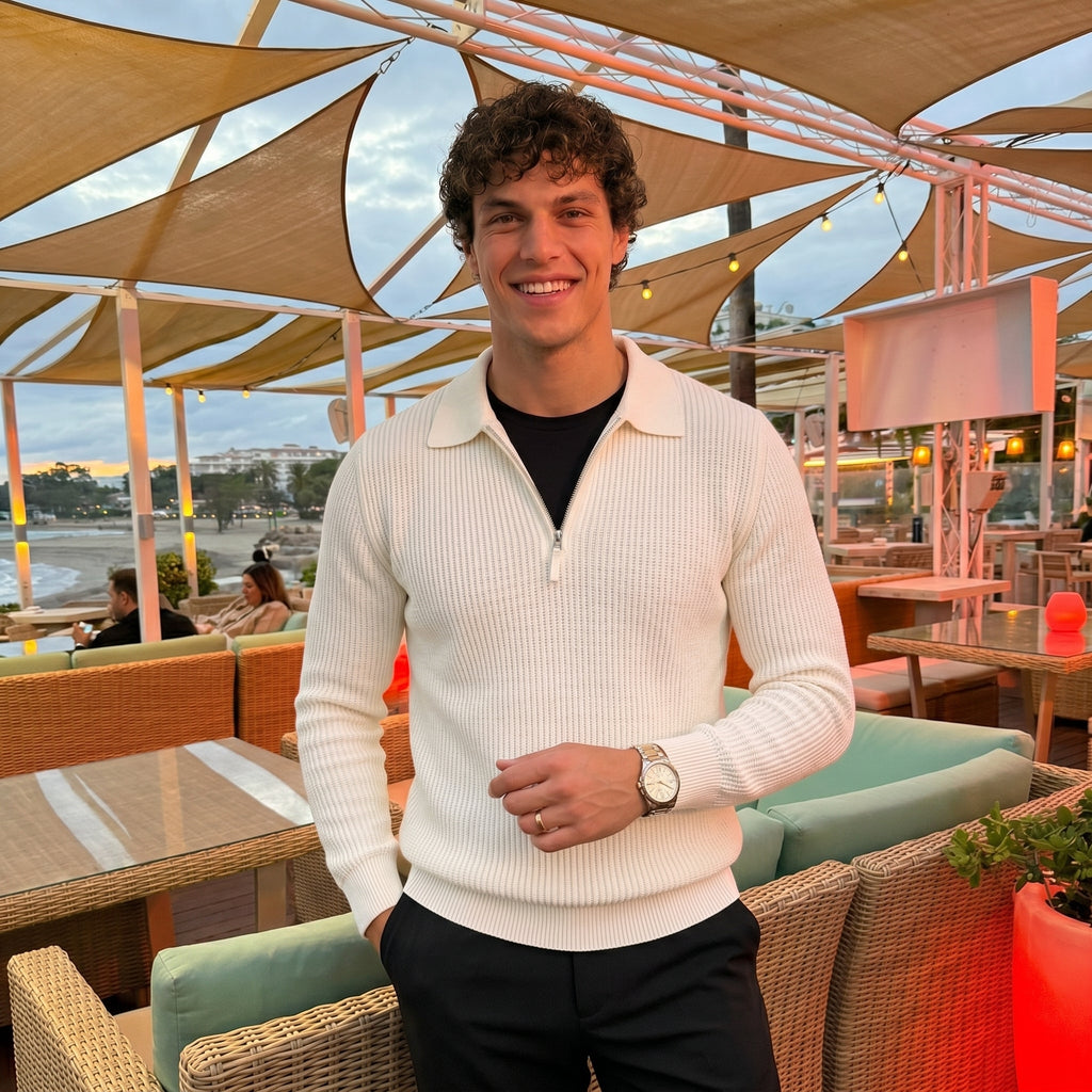 Men's Minimalist Sweater – Relaxed Lightweight Fit