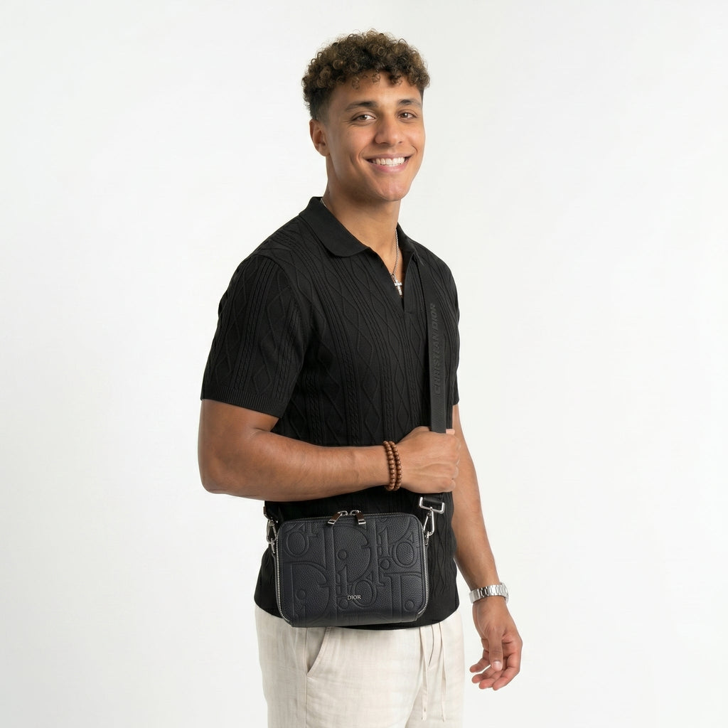 Men's Cotton-Blend T-Shirt – Relaxed Side-Slit Fit