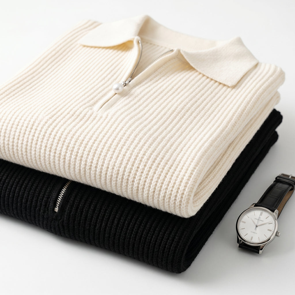 Men's Minimalist Sweater – Relaxed Lightweight Fit