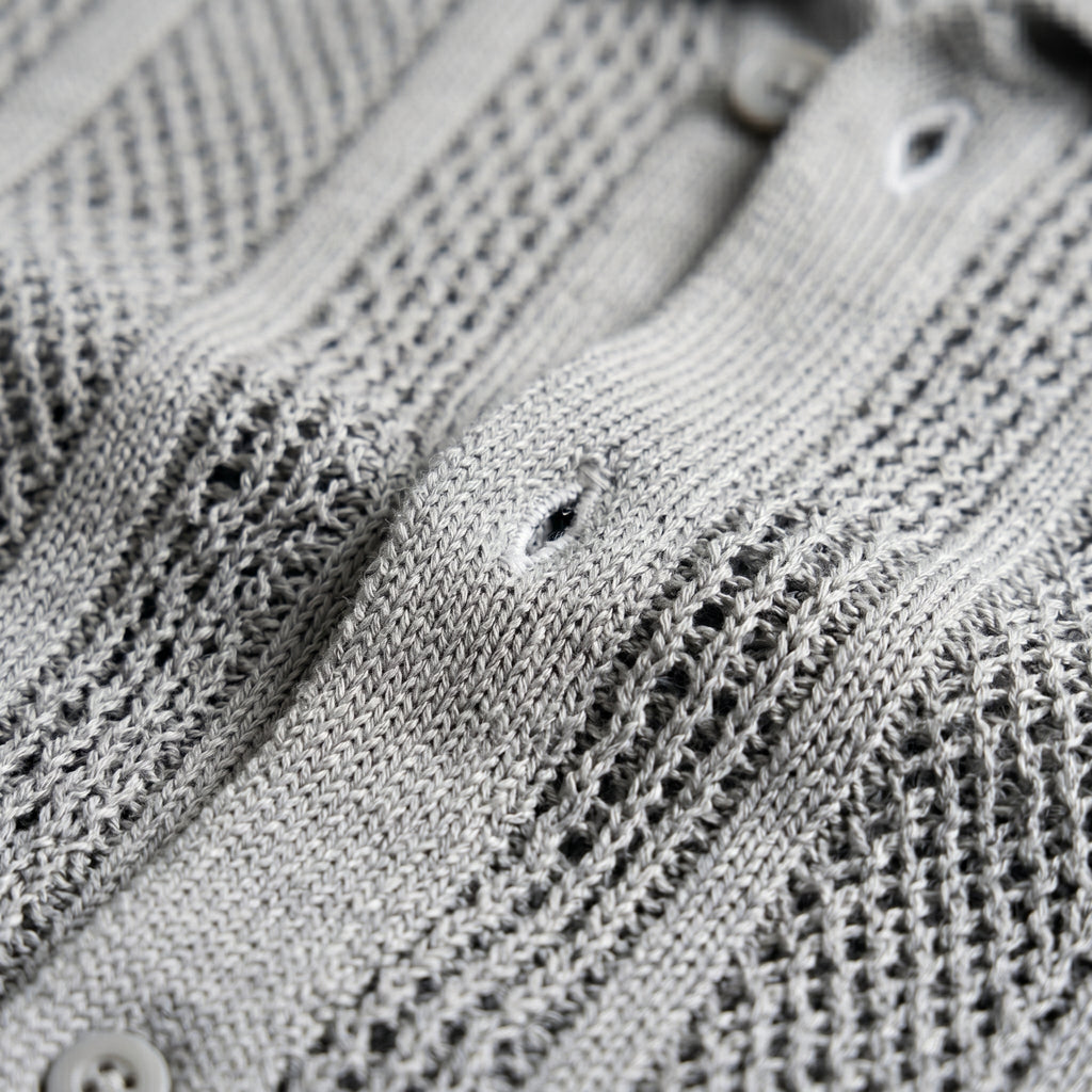 Men's Openwork Knit Cardigan – Lightweight Summer Layer