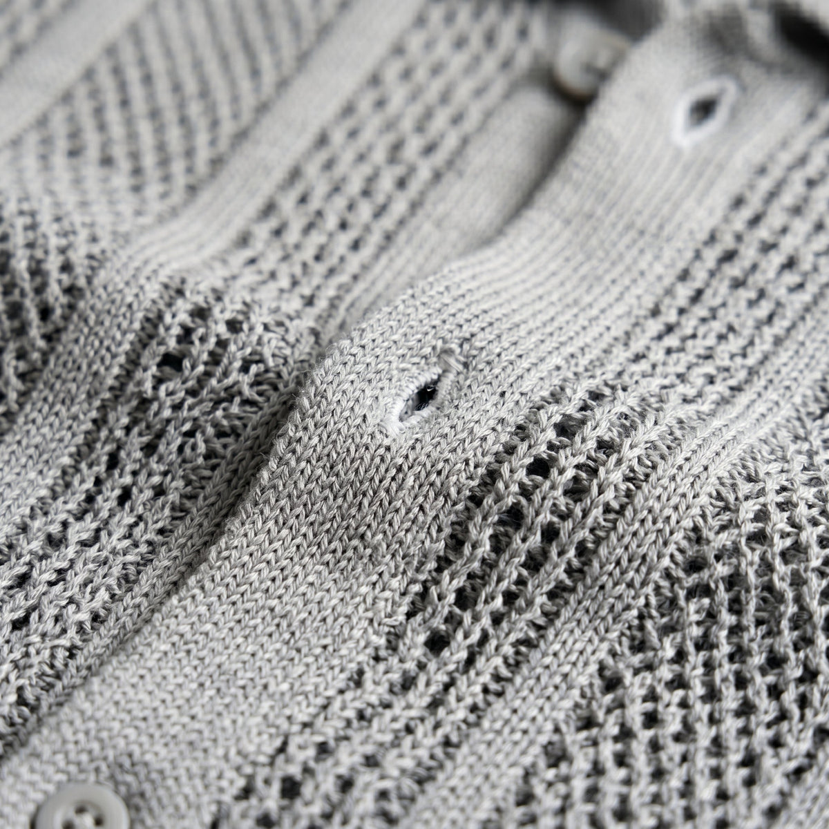 Men's Openwork Knit Cardigan – Lightweight Summer Layer