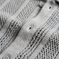Men's Openwork Knit Cardigan – Lightweight Summer Layer