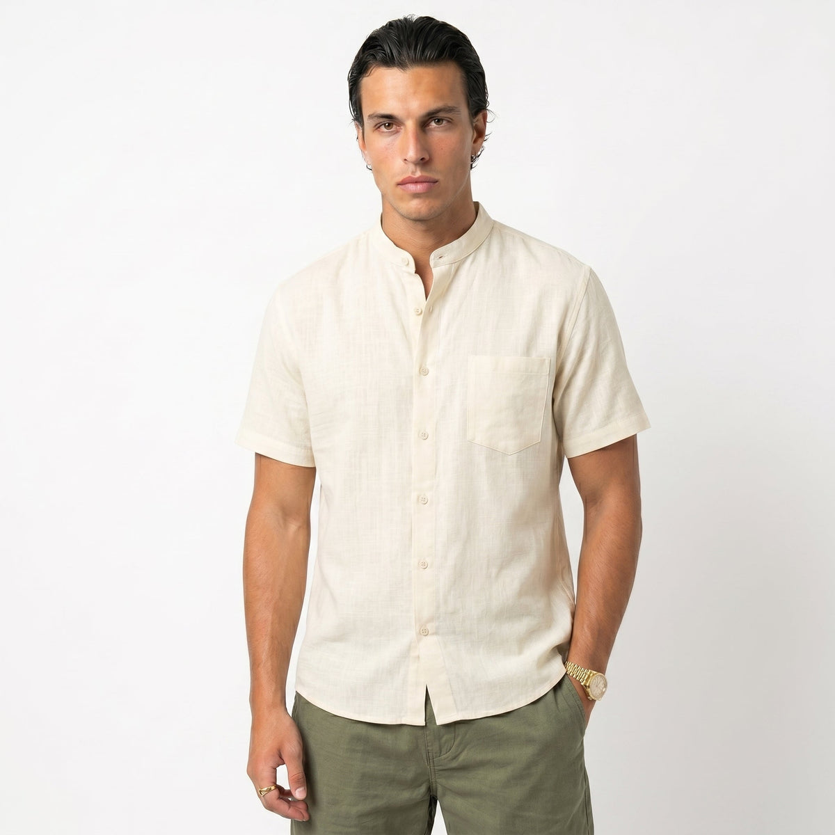 Men's Cotton Resort Shirt – Relaxed Summer Fit