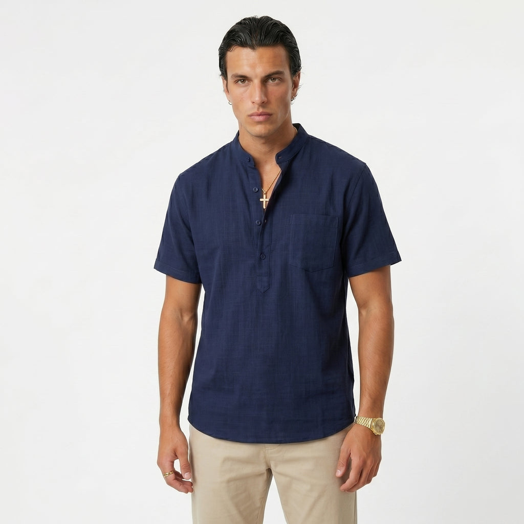 Men's Cotton Resort Shirt – Relaxed Summer Fit
