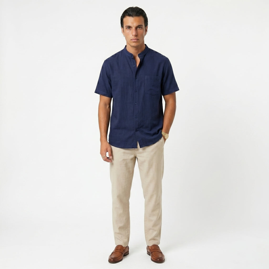 Men's Cotton Resort Shirt – Relaxed Summer Fit