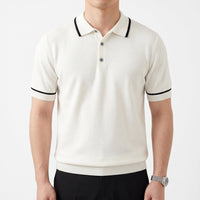 Men's Zip-Collar Polo Shirt – Relaxed Preppy Fit