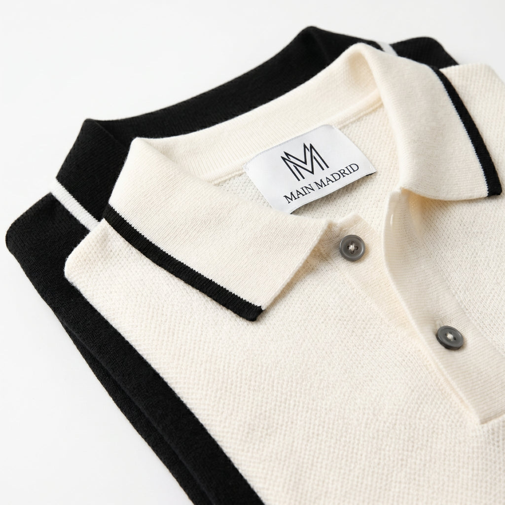 Men's Zip-Collar Polo Shirt – Relaxed Preppy Fit