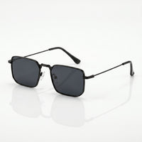 Men's Square Sunglasses – Retro Metal-Finish Design