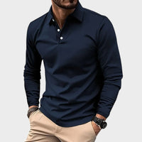Men's Long-Sleeve Polo – Smart-Casual Refined Fit
