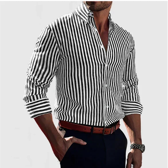 Men's Striped Shirt – Refined Classic Fit