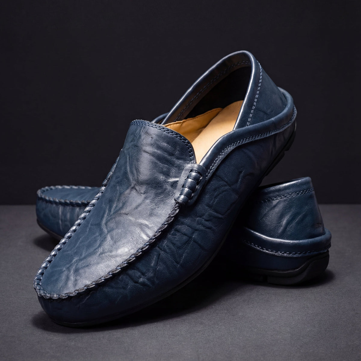 Men's Leather Loafers – Handcrafted Slip-On Design