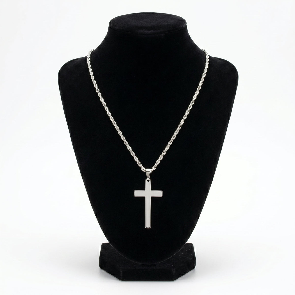 Men's Cross Necklace – Titanium Steel Construction