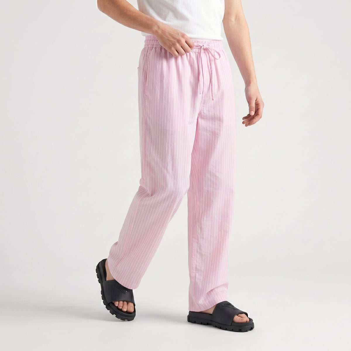 Men's Striped Summer Trousers – Cooling Technical Fabric