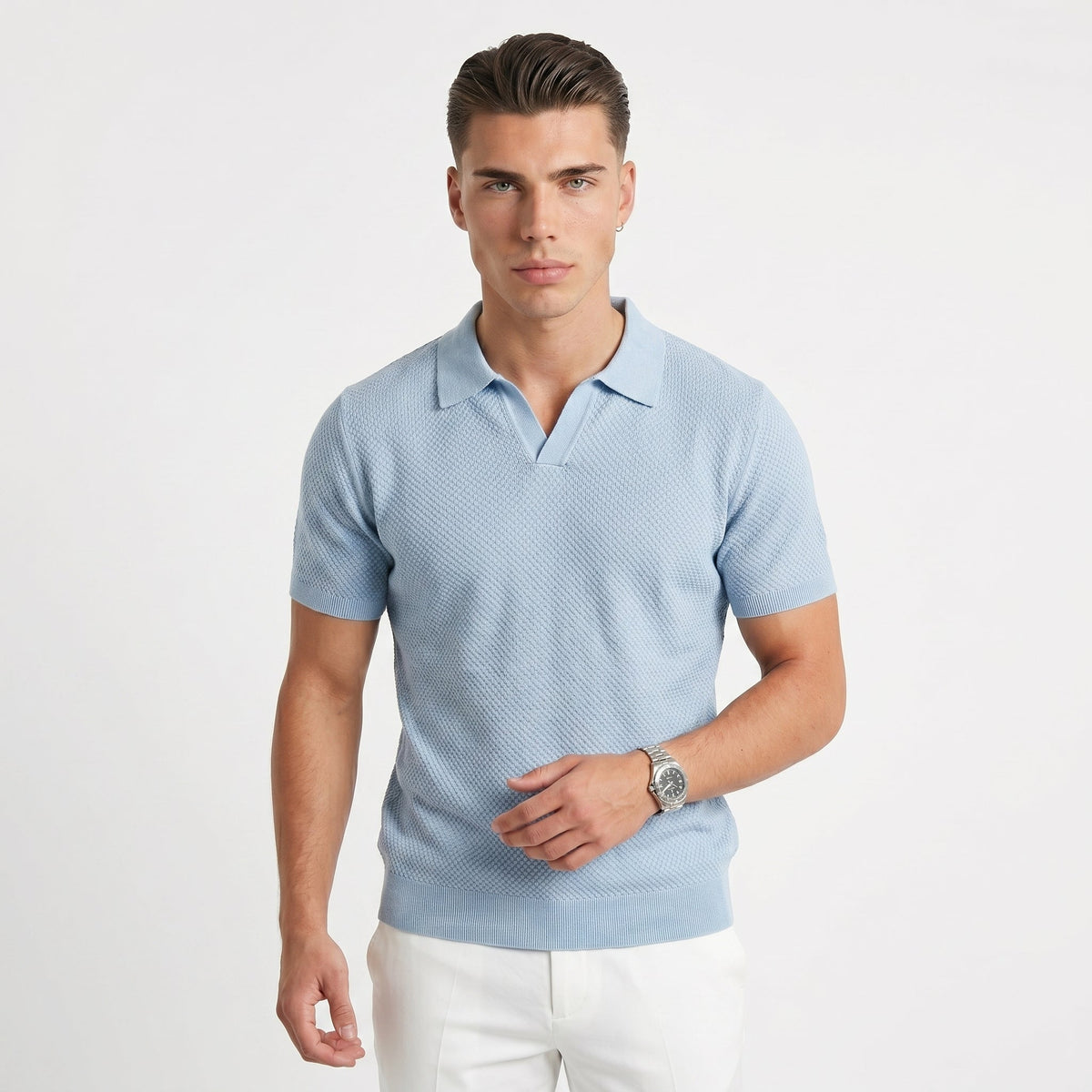 Men's Breathable Polo Shirt – Relaxed Summer Fit