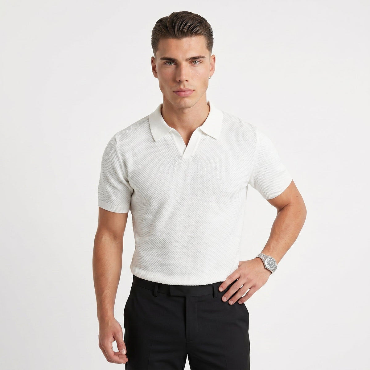 Men's Breathable Polo Shirt – Relaxed Summer Fit