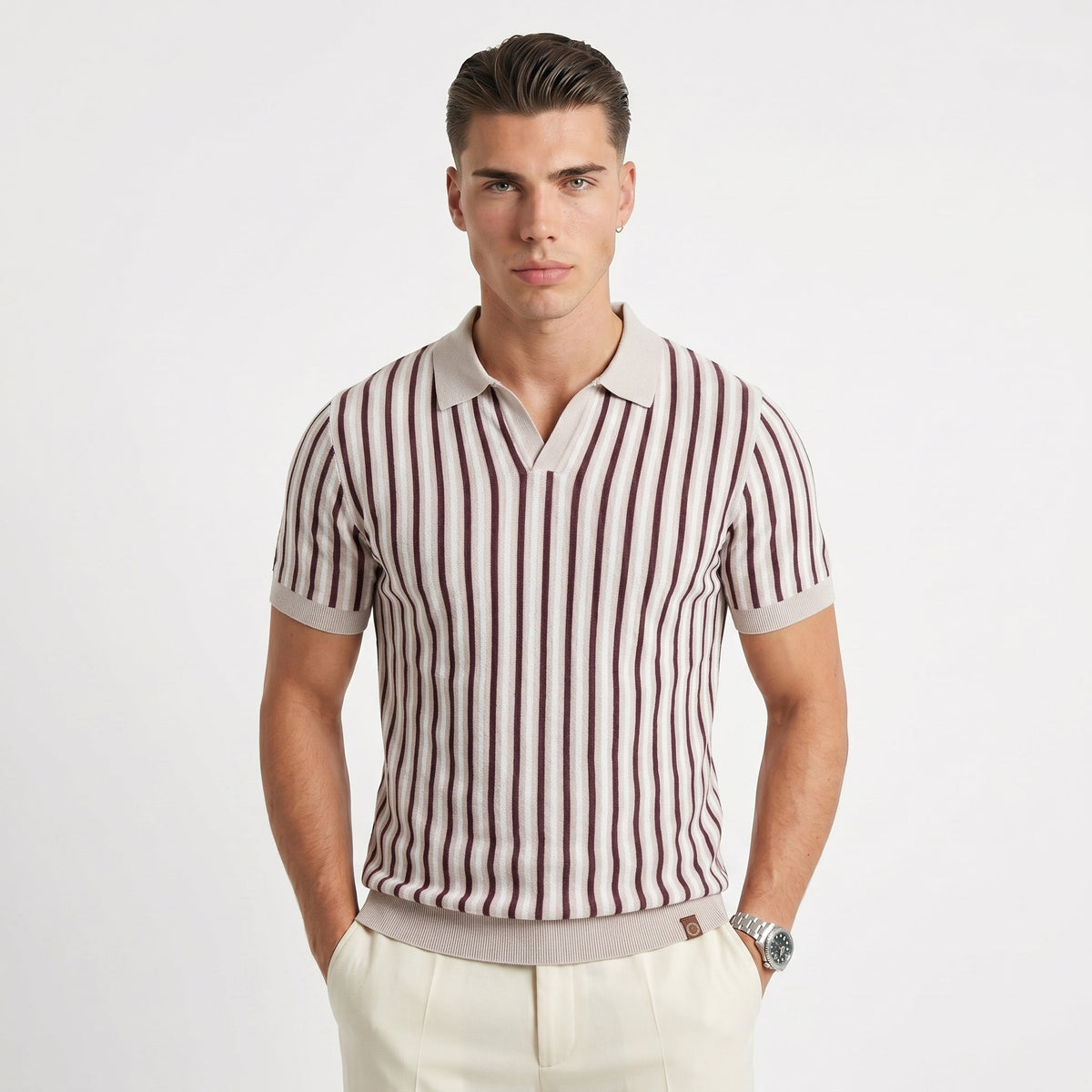 Men's Summer Polo Shirt – Breathable Wrinkle-Resistant Fit