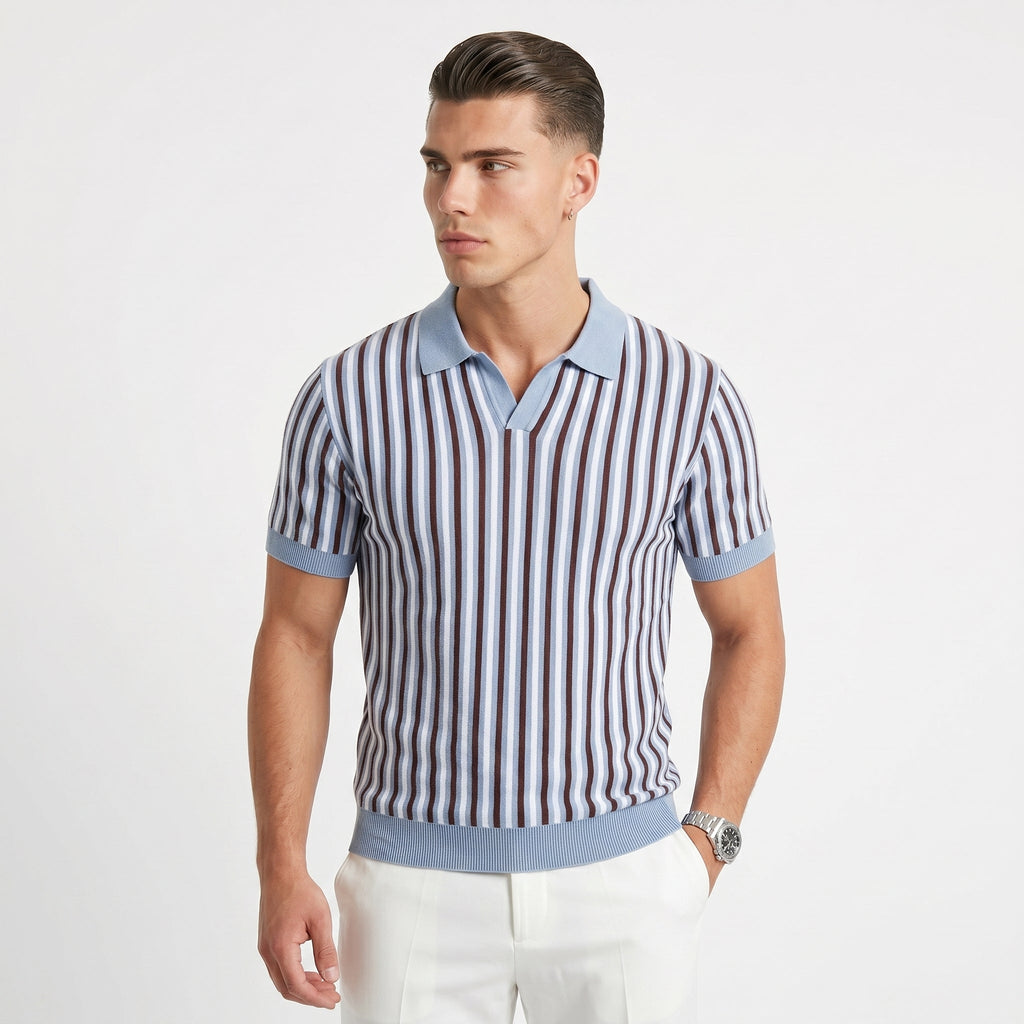 Men's Summer Polo Shirt – Breathable Wrinkle-Resistant Fit
