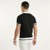 Men's Minimalist Polo Shirt – Cotton-Blend Slim Fit