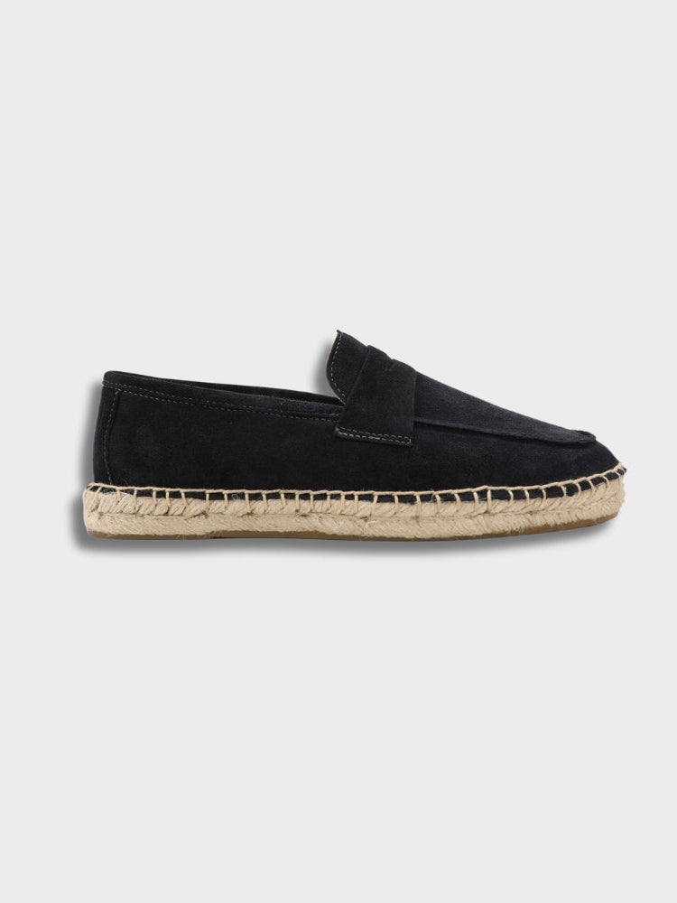 Men's Suede Penny Loafers – Artisanal Jute Sole