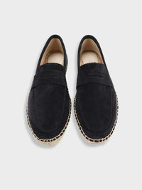 Men's Suede Penny Loafers – Artisanal Jute Sole